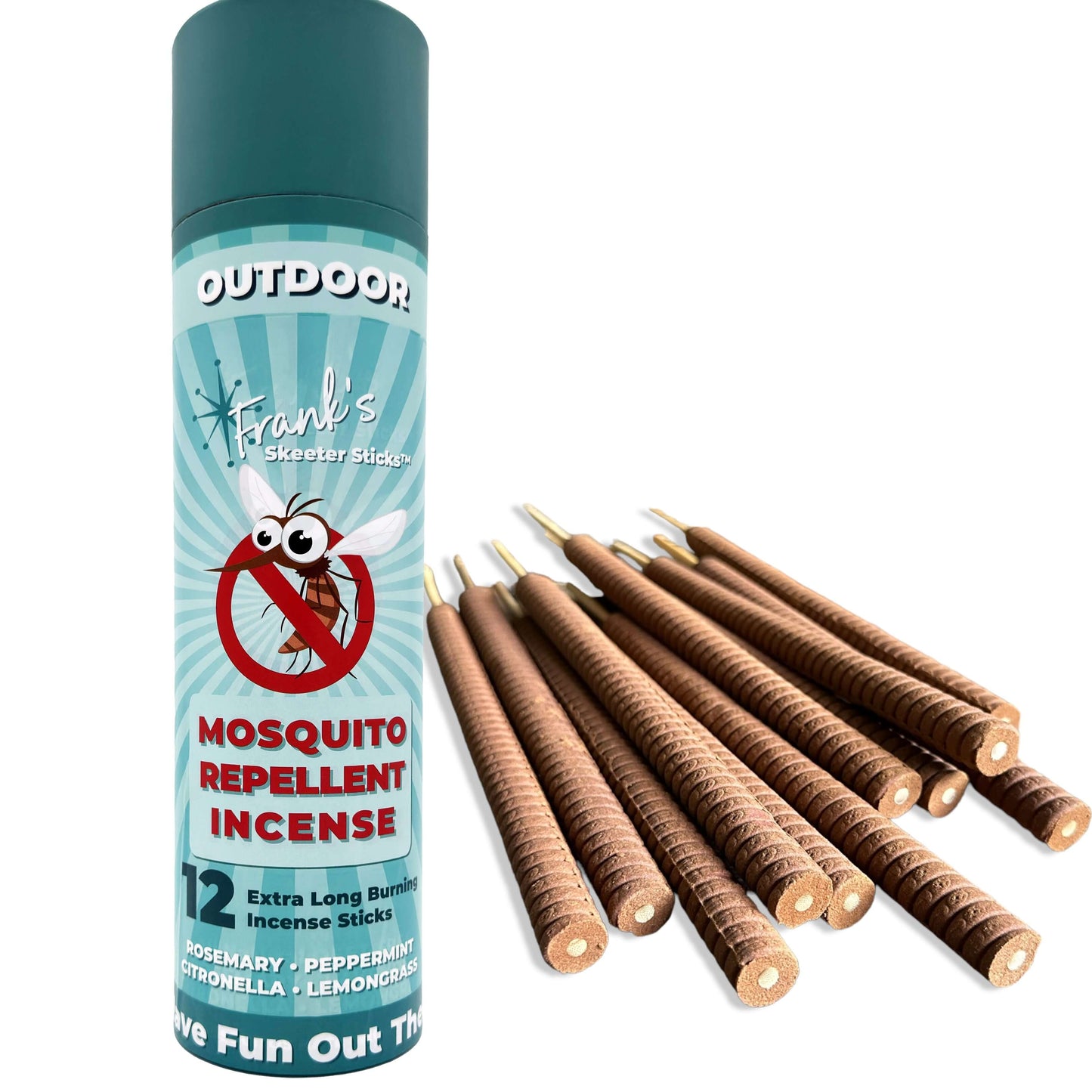 DEET Free naturally keeps bugs away Mosquito Repellent Citronella Rosemary Lemongrass Incense
