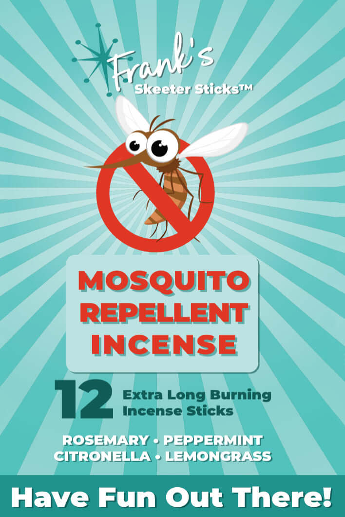 DEET Free naturally keeps bugs away Mosquito Repellent Citronella Rosemary Lemongrass Incense